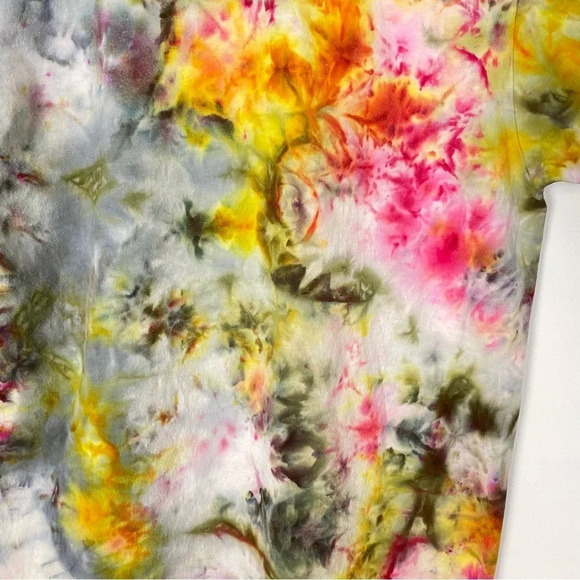 Cat Tee Womens Size Medium Tshirt Custom Tie Dyed Coffee Yoga Cats Naps Shirt - Picture 9 of 13